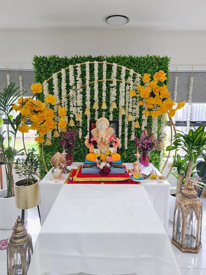 Floral Puja Decoration